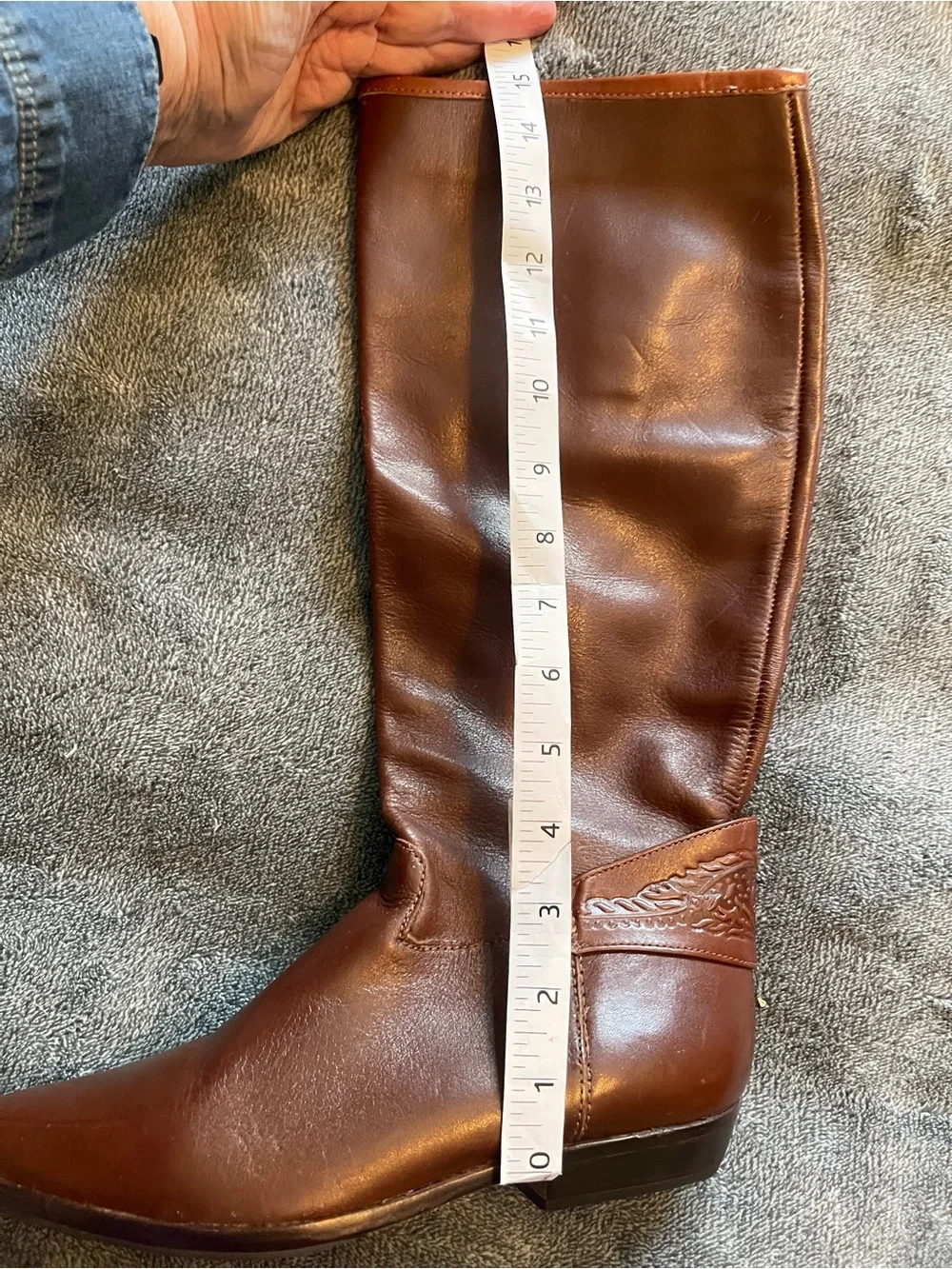Classic Brown Leather Knee-High Riding Boots - Women